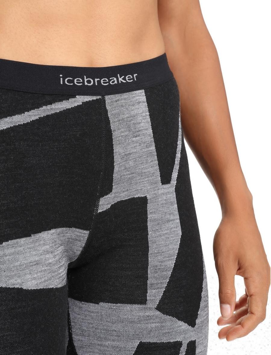 Base Layers Icebreaker Merino 250 Vertex Thermal Leggings Fractured Landscapes Femme Noir | FR 1879RVDW